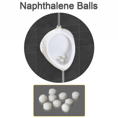 Naphthalene Balls for Wardrobe Bathroom Toilet Pantry and Clothes Storage Freshness and Odor Protection (1 Pack)