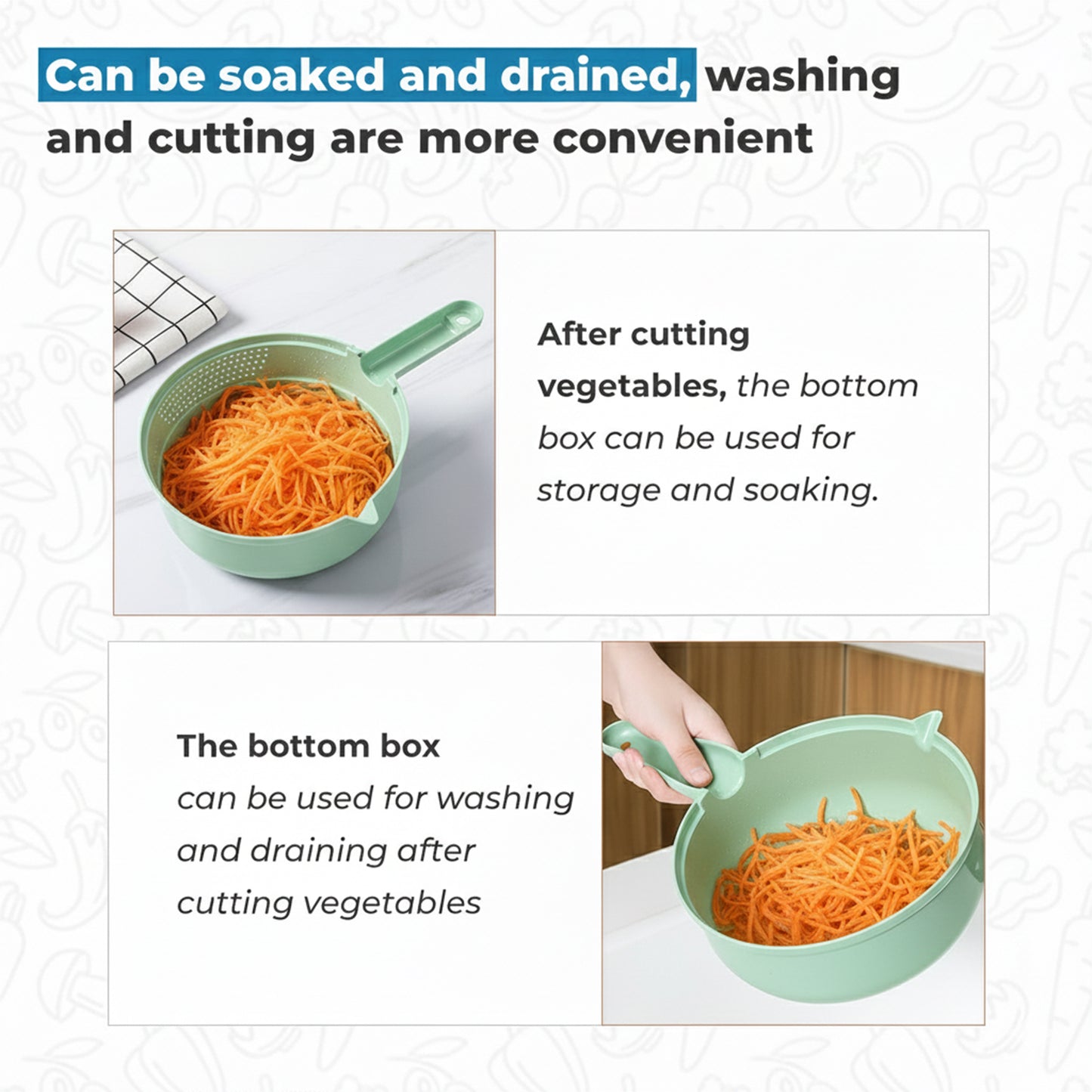 Multi-function Vegetable Cutter Grater Set