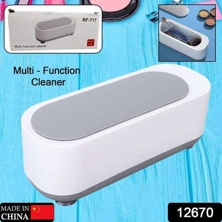 Portable Ultrasonic Jewellery Cleaning Machine for Rings Glasses Watches Coins Retainers Makeup Brushes and Accessories High Frequency Cleaner (Battery Not Included)