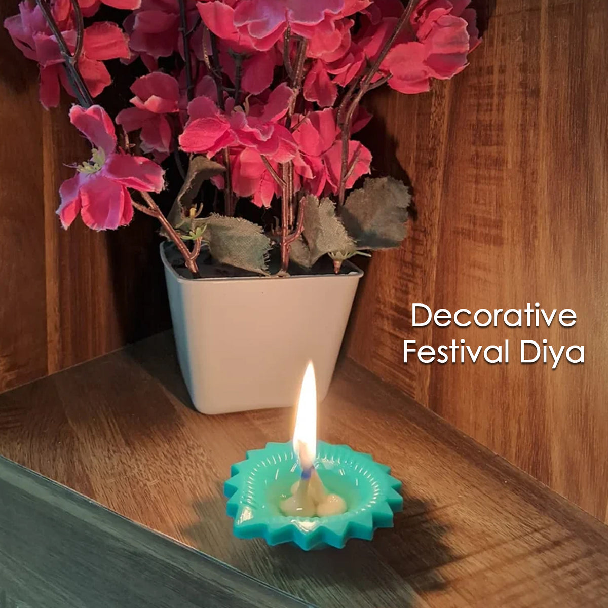 Silicone Diya Set of 12 Multicolour Decorative Diyas for Diwali, Pooja and Festive Home Decoration Combo (12 Pcs)