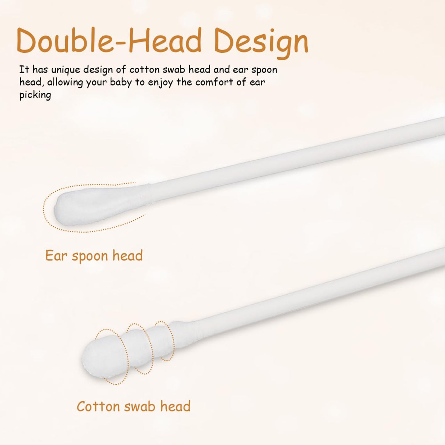 Premium Ultra-Soft Baby Cotton Swabs 200 Pc – Double-Tip Safety Design for Gentle Ear, Nose &amp; Skin Cleaning | Baby-Safe Daily Care Box