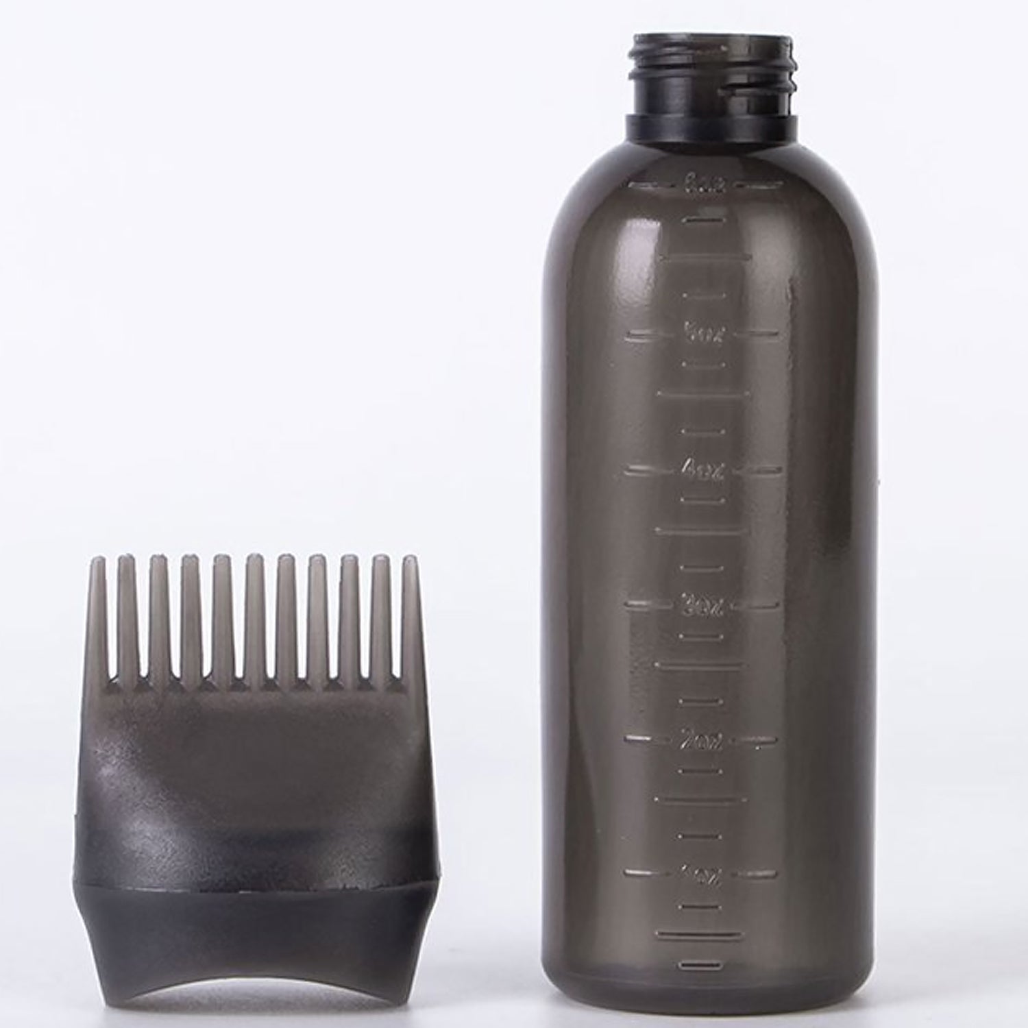 Hair Oil and Hair Dye Comb Applicator Bottle – Reusable Brush Applicator with Graduated Scale for Hair Coloring, Oiling and Scalp Treatment (1 Pc)