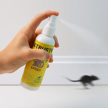 Rat Repellent Spray 100ml | Herbal Essential Oil-Based Rodent Deterrent for Home, Car, Garage and Warehouse
