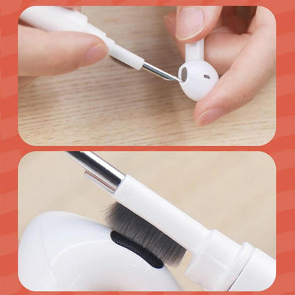 5-in-1 Multi-Function Soft Dust Cleaning Brush Kit for Computer Keyboard, Earbuds, Laptop, PC and Electronic Devices