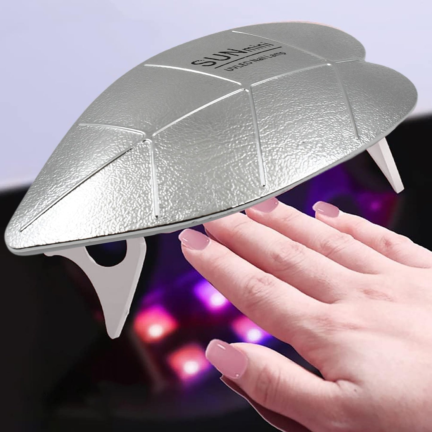 Mini 6W UV LED Nail Lamp with USB Cable Gel Nail Dryer for Gel Polish UV Resin Nail Art Home DIY and Professional Salon Manicure 1 Piece