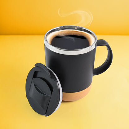 Insulated Coffee Mug With Spill-proof Lid (Approx 350ml, 1 Pc)