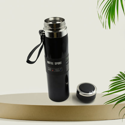 Stainless Steel Double Wall Flask Vacuum Insulated Water Bottle 1 Ltr | Keep Beverages Hot and Cold for Long