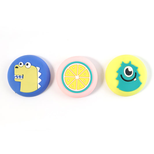 Cute Cartoon & Fruit Design Wall Door Stopper Bumper – Self Adhesive Shock Absorber Guard to Protect Wall from Door Handle Impact for Home, Bedroom, Kids Room & Office (1 Pc, Mix Design)