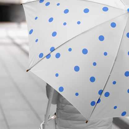 Windproof Dot Printed Travel Umbrella for Men and Women Multicolor Lightweight Portable Rain Umbrella Pack of 1
