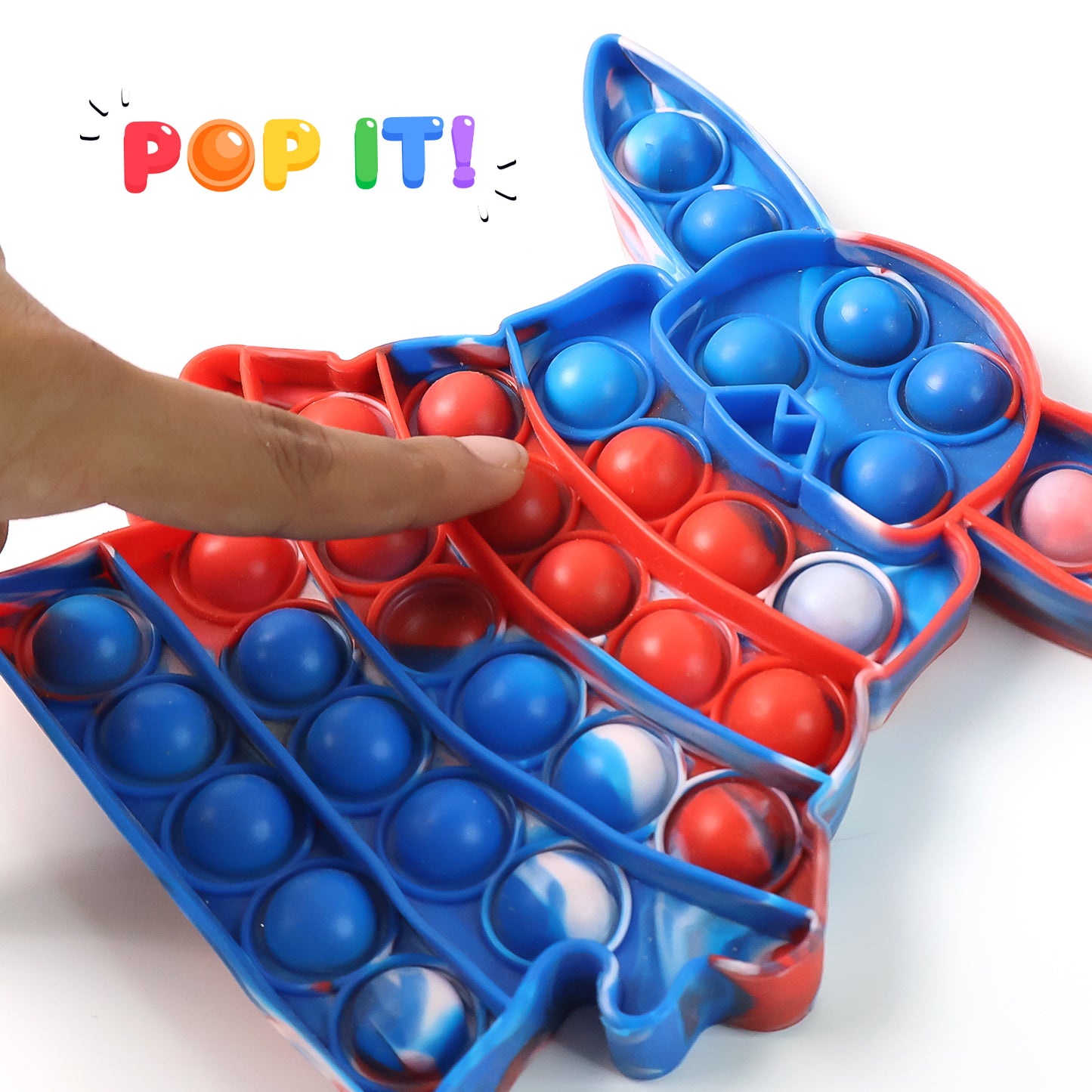 Premium Silicone Pop It Fidget Toy Reusable Sensory Bubble Popper Stress Relief Toy for Kids and Adults (1 Pc)
