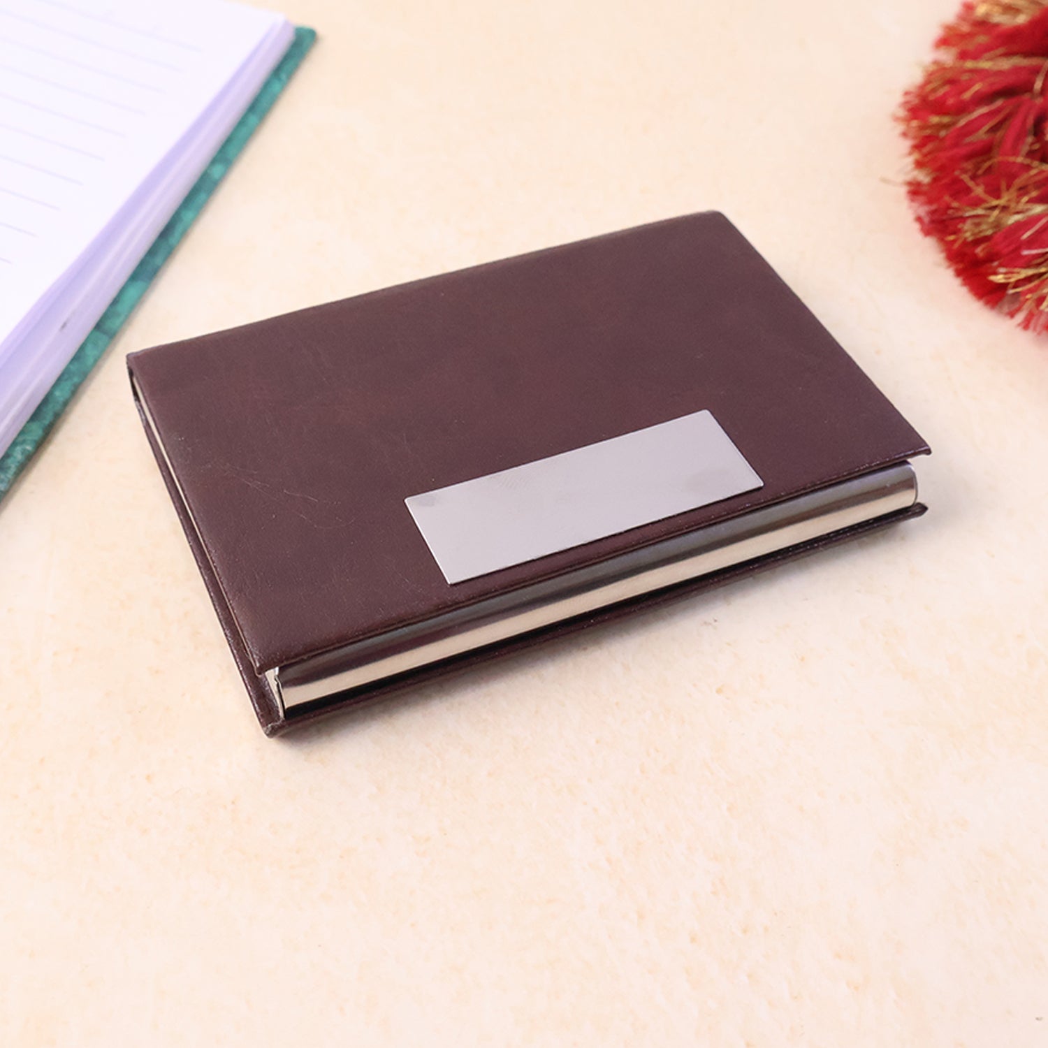 Premium Executive Business Card Holder with Magnetic Closure – Elegant Visiting Card Organizer (1 Pc)