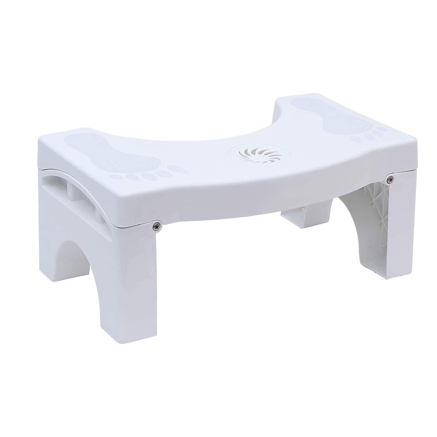 Bathroom Foldable Non Slip Potty Squat Aid Toilet Step Stool with Air Freshener Slot for Constipation Piles Relief and Healthy Toilet Posture (1 Pc)