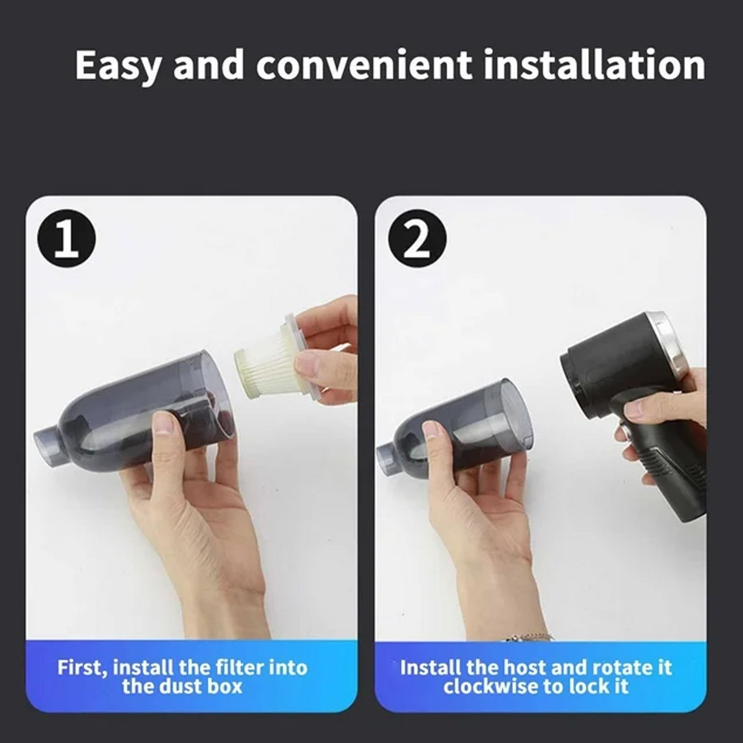 3 in 1 Wireless Car Mini Vacuum Cleaner with Blower Portable Rechargeable Handheld High Power Suction Cleaner for Car, Home, Computer and Keyboard Cleaning