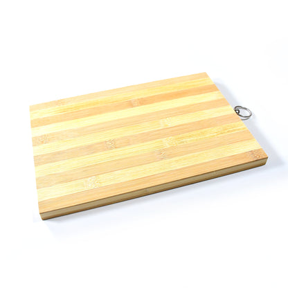 Natural Bamboo Wood Chopping Cutting Board for Kitchen Meat, Vegetables, Fruits, Cheese and Bread BPA Free (1 Pc)