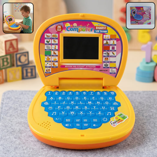 Kids Educational Laptop Learning Toy with Alphabets, Numbers, Music and Interactive Activities for Boys and Girls (1 Pc)
