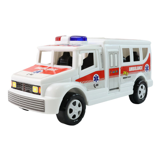 Funwoods Friction Powered Ambulance Toy For Kids (1 Pc)