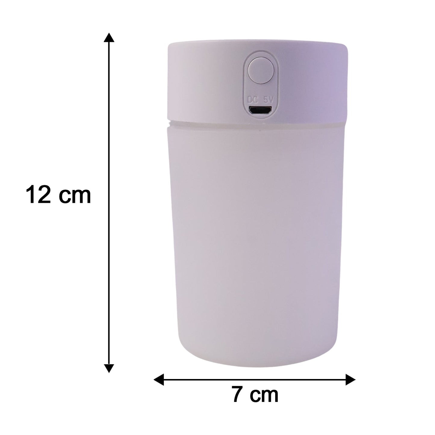 Mini Portable USB Humidifier Desktop Cool Mist Air Humidifier with Night Light Quiet Ultrasonic Mist Maker for Home, Office, Bedroom, Car and Travel (1 Pc)