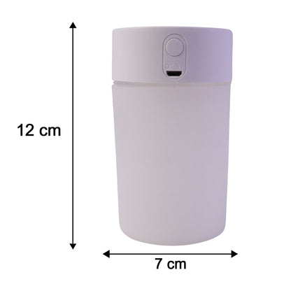 Mini Portable USB Humidifier Desktop Cool Mist Air Humidifier with Night Light Quiet Ultrasonic Mist Maker for Home, Office, Bedroom, Car and Travel (1 Pc)