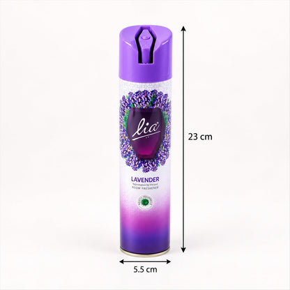 Lavender Room Freshener Spray 224ml | Floral Fragrance Aerosol Air Freshener for Home, Bedroom, Bathroom and Office