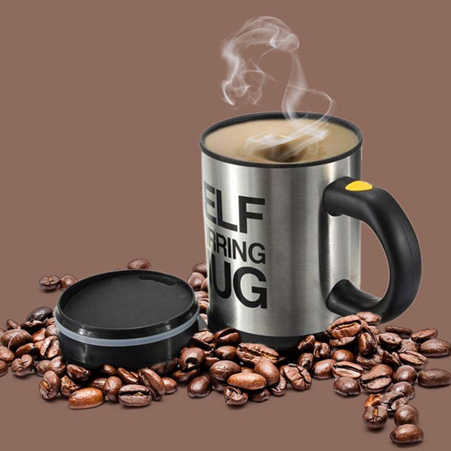 Self Stirring Mug Used In All Kinds Of Household And Official Places For Serving Drinks Coffee And Types Of Beverages Etc.