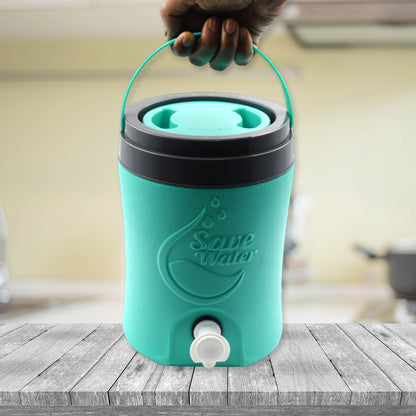 Water Jug Camper with Tap 3.5 Litre Plastic Insulated Water Storage Cooler Hot and Cold Beverage Dispenser Portable Travel Water Jug
