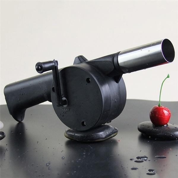 Portable Hand Crank Air Blower Fan for Charcoal Grill, BBQ, Fireplace, Fire Pit, Camping and Outdoor Cooking