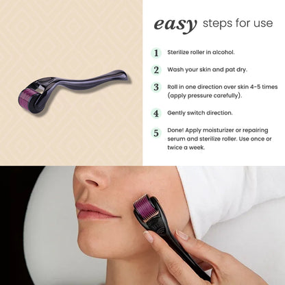 Derma Roller 0.75mm | Anti-Ageing, Scar Reduction &amp; Hair Regrowth Tool