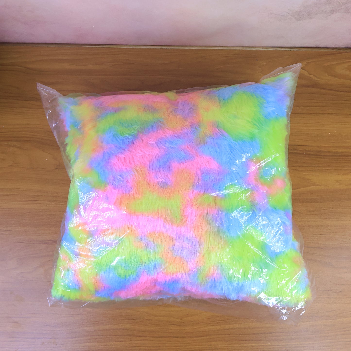Soft Plush Multicolor Rainbow Cushion Pillow – Fluffy Decorative Throw Pillow for Sofa, Bed, Living Room and Gifting