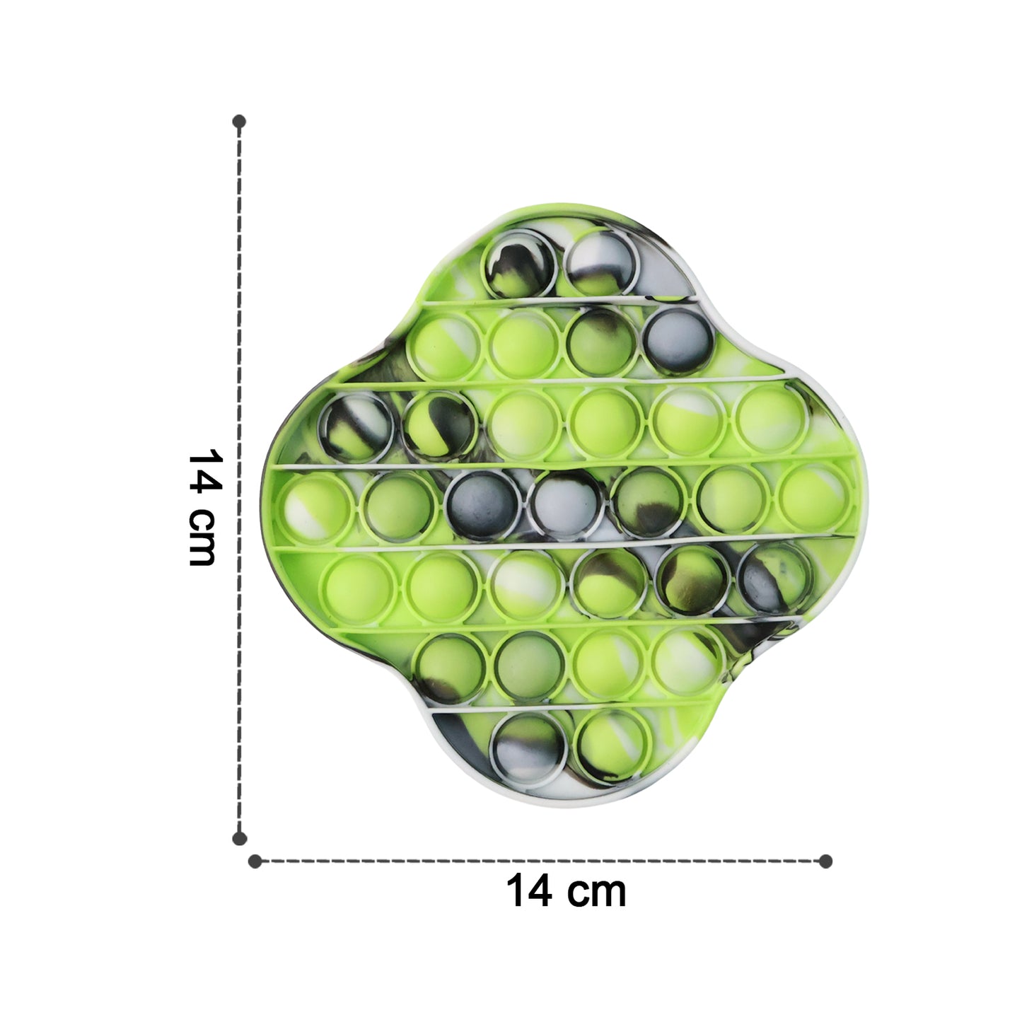 Premium Silicone Pop It Fidget Toy Stress Relief Sensory Bubble Popper Game for Kids and Adults Reusable Washable Toy (1 Pc)