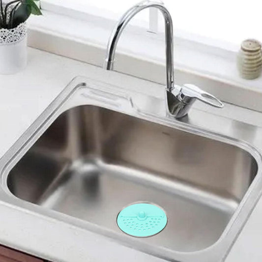 Drain Cover Round Rubber Anti-Odor Floor Drain Cover Bathroom Hair Catcher Kitchen Sink Filter and Bath Plug (1 Pc)