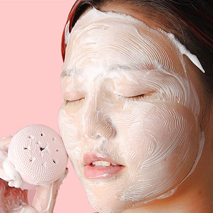 Cute Octopus Silicone Facial Cleansing Brush and Face Scrubber Massager for Deep Cleansing, Exfoliation and Skincare (1 Pc)