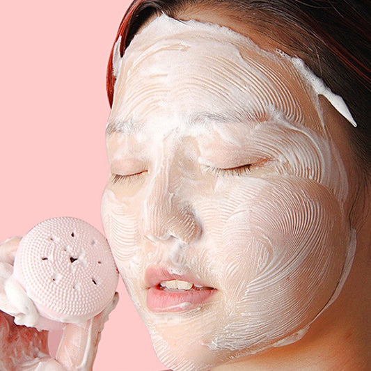 Cute Octopus Silicone Facial Cleansing Brush and Face Scrubber Massager for Deep Cleansing, Exfoliation and Skincare (1 Pc)