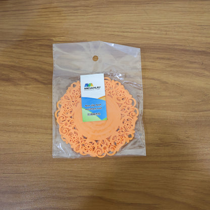 Heat-Resistant Decorative Hot Mat & Cup Coaster Set for Kitchen & Dining – Non-Slip Table Protector for Hot Utensils, Cups & Serving Ware (10 cm, 2 Pc Set)