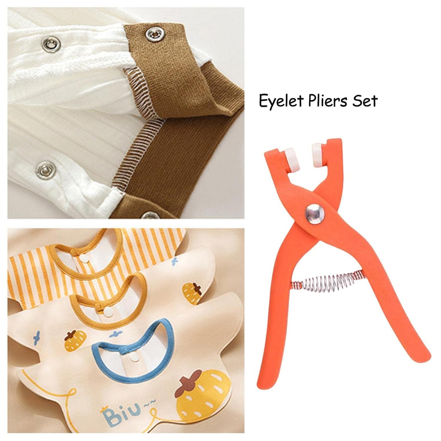 Eyelet Pliers | Hole Punch & Eyelet Installation Tool for Fabric, Leather & Crafts (1 Pc)