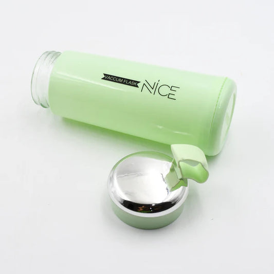 400ml Leak Proof Glass Water Bottle (1 Pc, Light Green Color) | Leak-Proof | BPA-Free | Borosilicate Glass | Hot & Cold Resistant