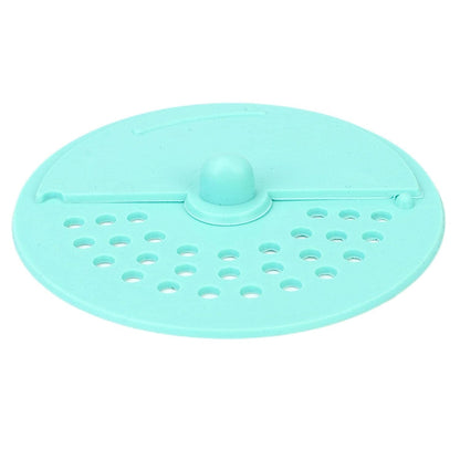 Drain Cover Round Rubber Anti-Odor Floor Drain Cover Bathroom Hair Catcher Kitchen Sink Filter and Bath Plug (1 Pc)