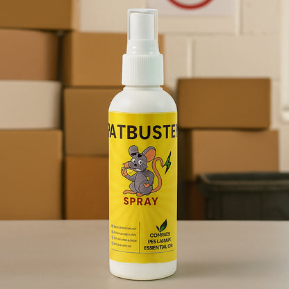 Rat Repellent Spray 100ml | Herbal Essential Oil-Based Rodent Deterrent for Home, Car, Garage and Warehouse