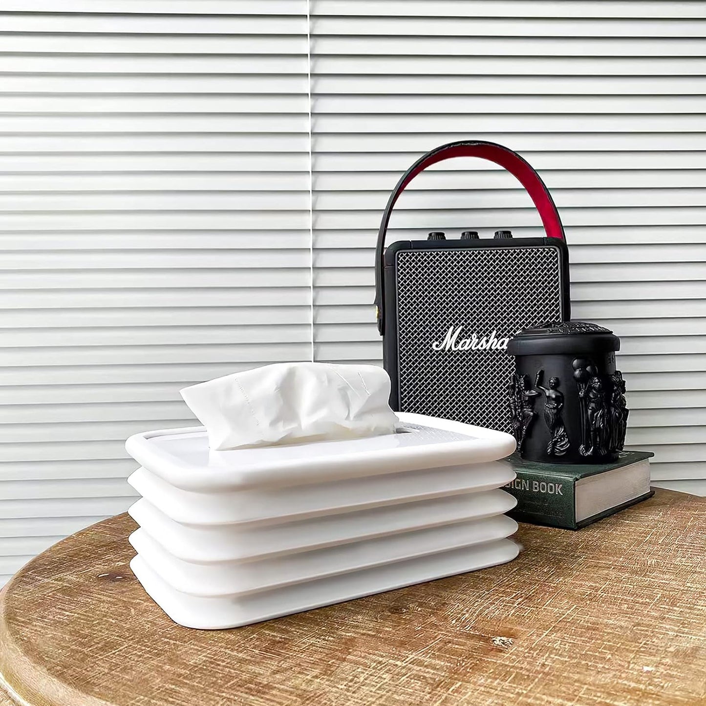 Silicone Tissue Holder – Flexible Wave Design Tissue Box for Bathroom, Office, Car & Bedroom (1 Pc)