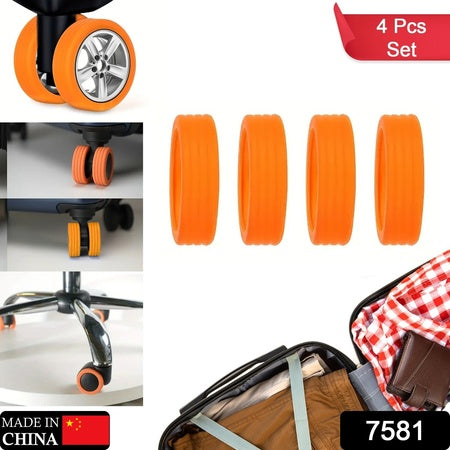 Luggage Wheel Covers 8 4 Pcs Luggage Wheel Covers For Suitcase Reduce Noise For Travel Luggage Suitcase Silicone Suitcase Wheels Cover For Protect Suitcase Wheels (8 Pcs 4 Pc Set)
