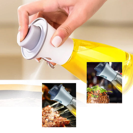 Oil Dispenser Bottle 170 ml Glass Oil Sprayer Dispenser and Oil Vinegar Cruet for Cooking Baking Grilling Salad and Kitchen Use (1 Pc)