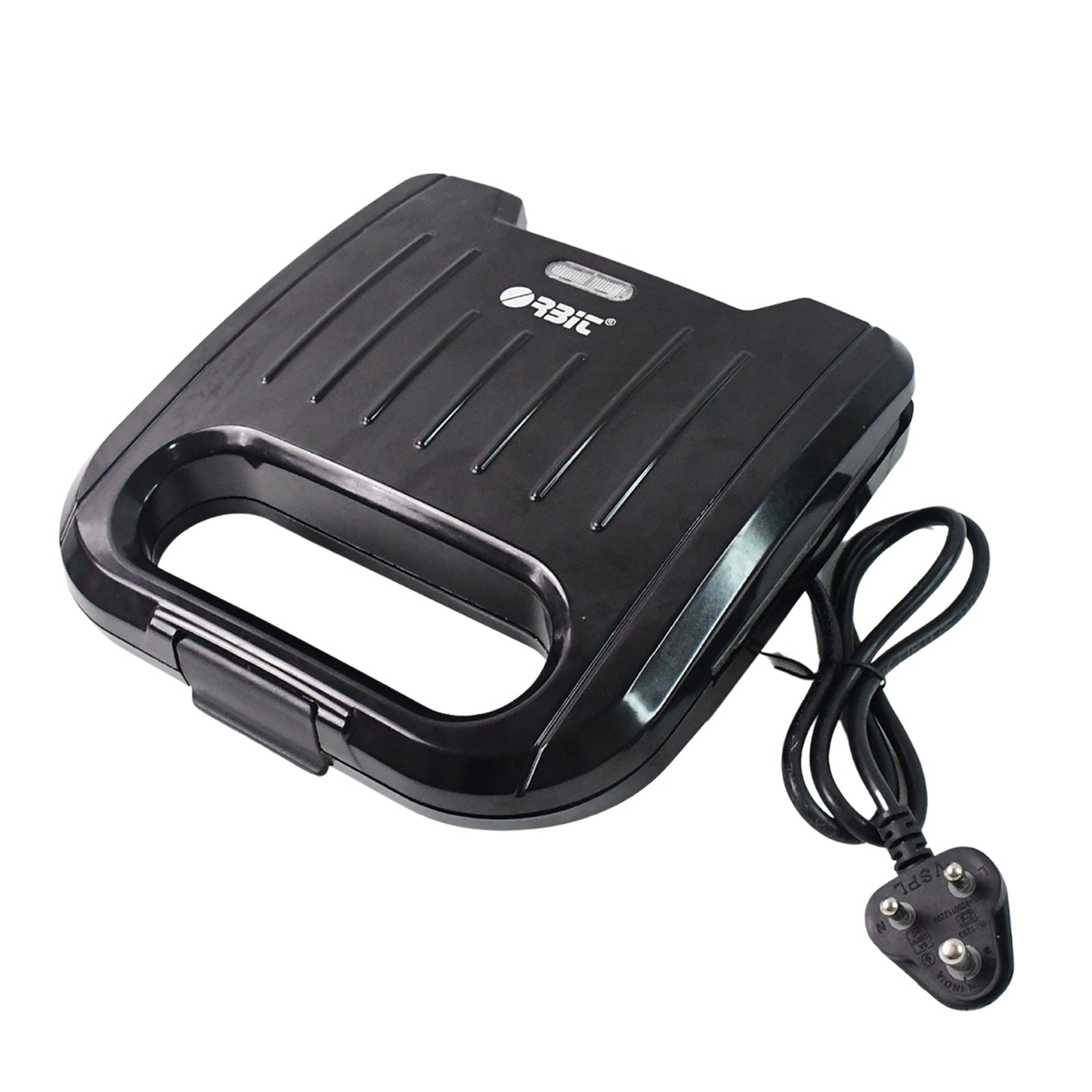 Orbit 800W Electric Sandwich Toaster Maker with Non-Stick Plates – Fast Heating Grill for Crispy Sandwiches, Breakfast and Snacks (Black)