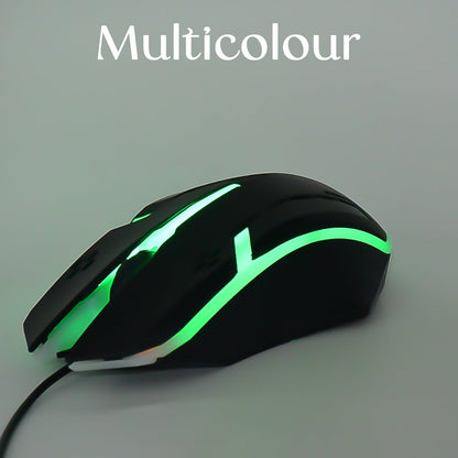 Computer Laptop USB Wired Optical Mouse 1000 DPI Ergonomic Plug and Play Mouse for PC Desktop Office and Home Use (1 Pc)