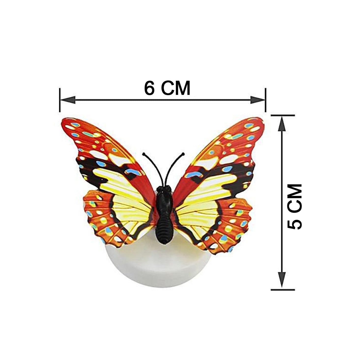 Butterfly 3D Illusion LED Night Lamp Decorative Light for Bedroom, Drawing Room, Lobby and Kids Room (1 pc)