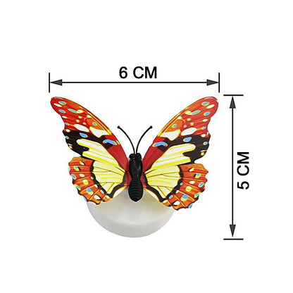 Butterfly 3D Illusion LED Night Lamp Decorative Light for Bedroom, Drawing Room, Lobby and Kids Room (1 pc)