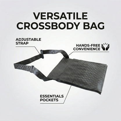 Mens Womens Quilted Crossbody Sling Bag With Adjustable Strap (1 Pc)