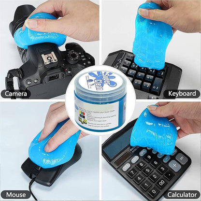 Super Clean Magic Gel Cleaner for Car Interior, Keyboard and Electronics – Reusable Dust Cleaning Gel for Home and Office