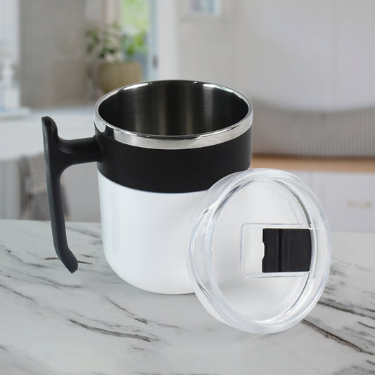 Apex Stainless Steel Pop Inner Mug - 350 Ml Approx Capacity (1 Pc) | Double Wall Insulated Coffee/Tea Mug with Spill-Resistant Lid & Comfortable Handle