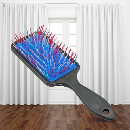 Massage Comb for Detangling and Scalp Massage – Ergonomic Cushion Hair Brush for Straight, Curly, Wet and Dry Hair for Men and Women (1 Pc)