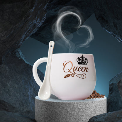Multi Design Ceramic Coffee Mug with Spoon and Gift Box Packing Microwave Safe Tea and Coffee Mug for Gifting
