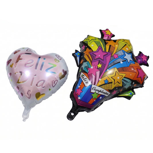 Decoration Foil Balloon – Colorful Party Celebration Balloon for Birthday, Event, Wall Backdrop and Festive Decoration (1 Pc)Mix Design